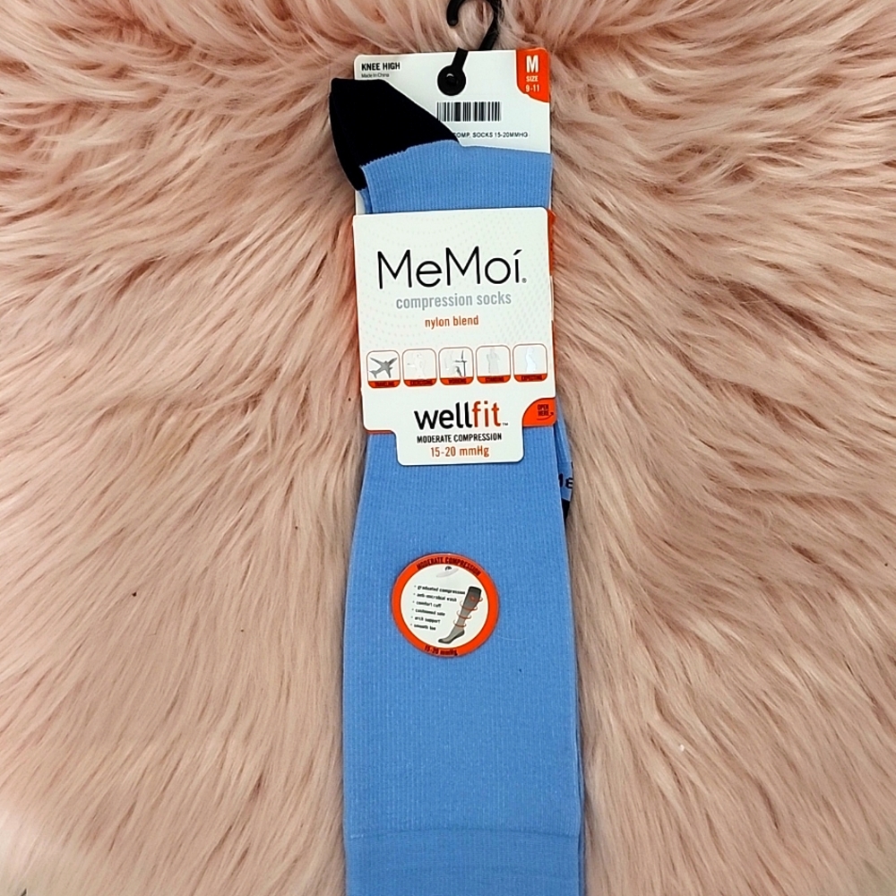 Brand New MeMoi MODERATE COMPRESSION SOCKS-M